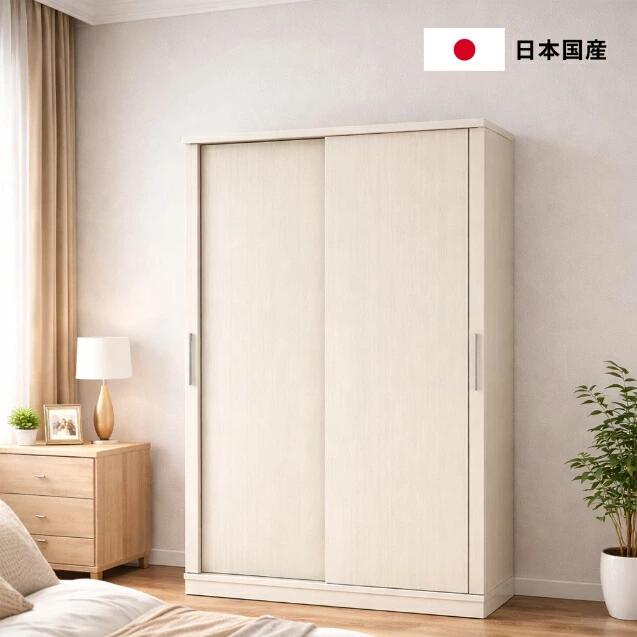 Rakuten - ワードローブ クローゼット 洋服収納 服収納 衣類収納 ハンガーラック 洋服掛け 収納棚 幅90cm 幅100cm 幅110cm 完成品 国産 日本製 木製 タンス 洋服タンス ロッカー 棚付き パイプ付き ミラー付き 姿見 鏡付き 大容量 寝室 子供部屋 新生活