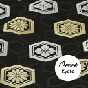 【ポイント10倍】金襴 生地 布☆金銀亀甲 黒☆袴,装束,衣装,帯,手芸,インテリアなどに!【布地 生地 和柄 和布 和生地 和柄生地 布 和風 和柄生地】