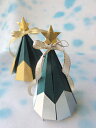 ちいさなツリー 銀/緑 おりがみセット クリスマス