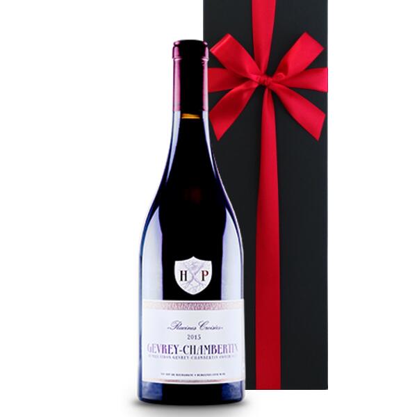 送料無料 御中元 高級ワイン 【ワインギフト】 アンリ・ピオン「ジュヴレ・シャンベルタン」GEVREY CHAMBERTIN 2015年 750ml フランス ブルゴーニュ コート・ド・ニュイ ピノ・ノワール 生産本数限定 《のし可》 メッセージカード お酒 ギフト箱入り