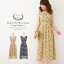 ★ フラワープリント ウエストシェイプ ロングワンピース Liala×PG 全2色 【1】