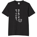 家でねこが待っています。 tシャツ おもしろtシャツ 面白いtシャツ おもしろ メンズ プレゼント 服 パロディ 動物 ペット 猫