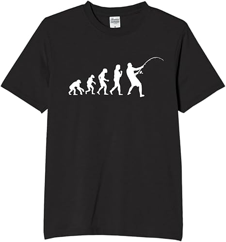 Rakuten - 人類進化論 釣り tシャツ おもしろtシャツ 面白いtシャツ おもしろ メンズ プレゼント 服 パロディ 趣味 娯楽 その他