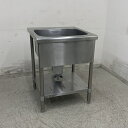【中古】 A08716 1槽シンク バックガード無しタイプ W600 x D600 x H800 mm 【業務用】【厨房用】【家財おまかせ便】
