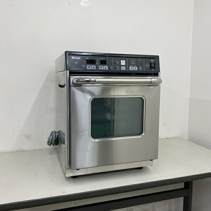 【中古】 A09165 ガス高速オーブン 卓上タイプ リンナイ RCK-S10AS 涼厨仕様 卓上型 LPガス用 要100V電..