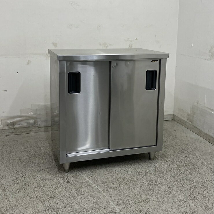 乐天商城 - 【中古】 A09174 調理台 タニコー ステンレス 扉付作業テーブル W750 x D450 x H800 mm　【業務用】【厨房用】【家財おまかせ便】