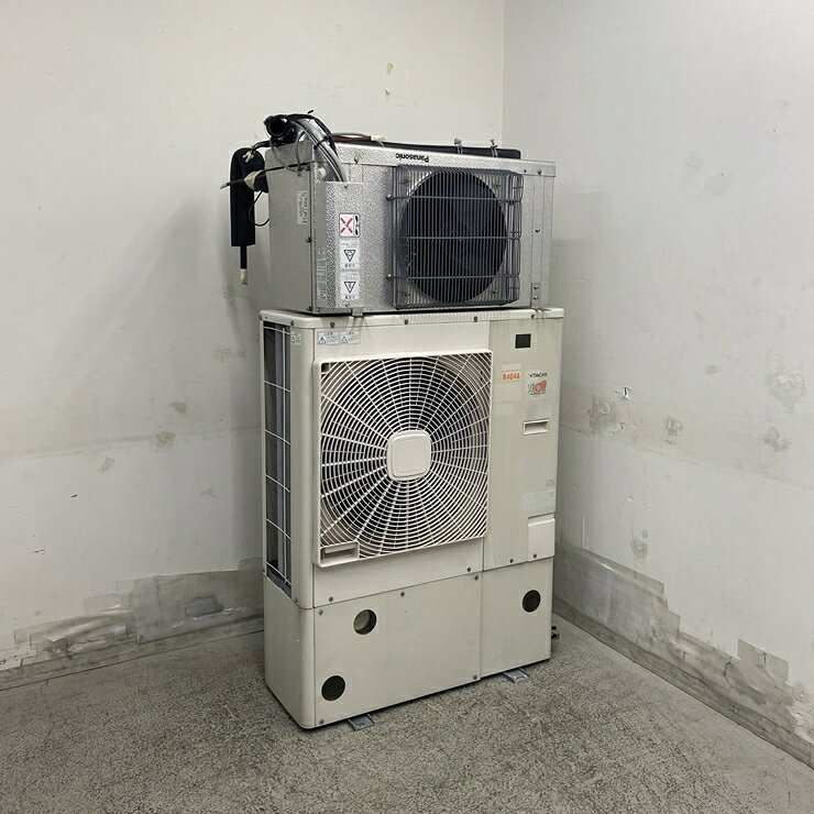 【中古】 A09322 プレハブ冷蔵庫用 冷却ユニット セパレートタイプ パナソニック/日立 CC-V3080H / KX-R2A2 3相200V 【業務用】【保証有】【営業所止・リフト有直送可】K