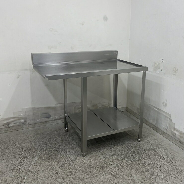 乐天商城 - 【中古】 A09357 ソイルド台 ステンレス食器洗浄機用 水切り台 W1000 x D660 x H800(+120) mm　【業務用】【厨房用】【車上渡し又は営業所止め】