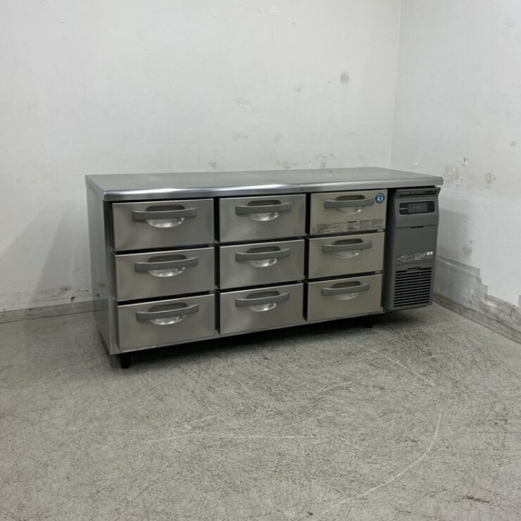 【中古】 A09373 ドロワー冷蔵コールドテーブル ホシザキ RT-165DNCG-R 2023年製 引出し9個 100V 幅165..