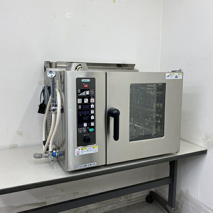 乐天商城 - 【中古】 A09135 スチームコンベクションオープン　ガス式 タニコー TSCO-4GBN3 卓上型 都市ガス用 要100V電源 幅75cm　【業務用】【厨房用】【保証有】【家財おまかせ便】