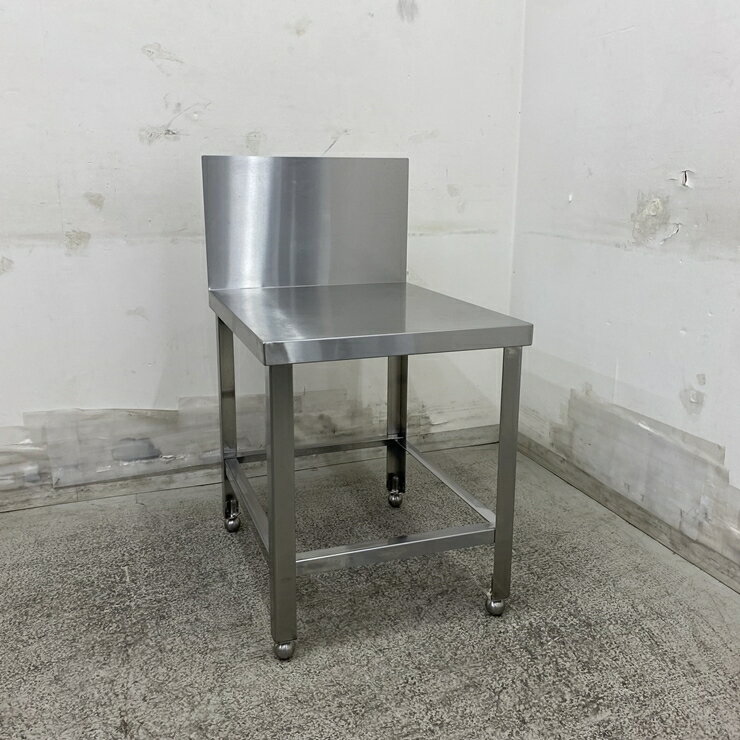 Rakuten - 【中古】 A09358 コンロ台 バックガード付 ステンレス 低作業テーブル W500 x D600 x H600(+300) mm　【業務用】【厨房用】【家財おまかせ便】