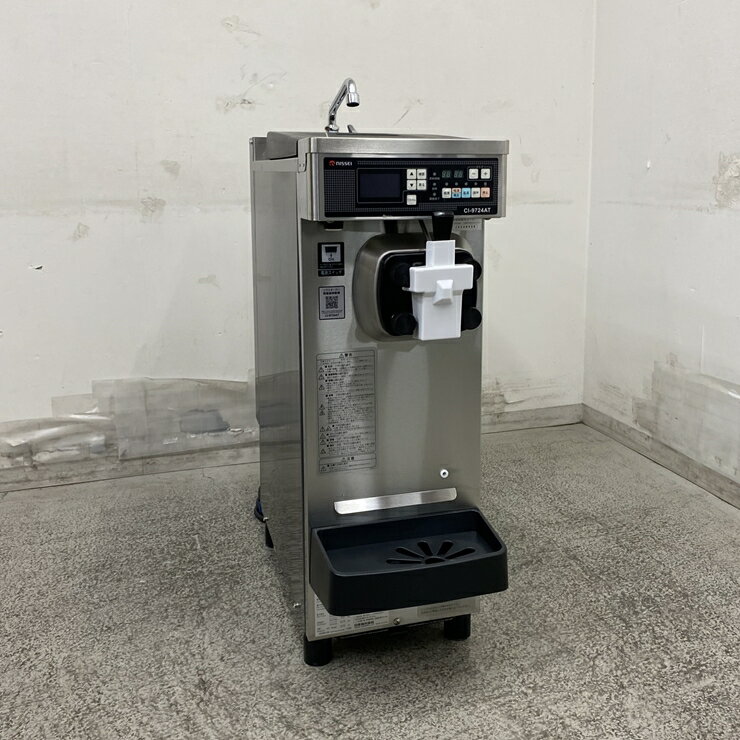 乐天商城 - 【中古】 A09482 ソフトクリームサーバー 卓上型 シングル 日世 CI-9724AT 2024年製 3相200V 幅30cm　【業務用】【店舗用】【保証有】【家財おまかせ便】