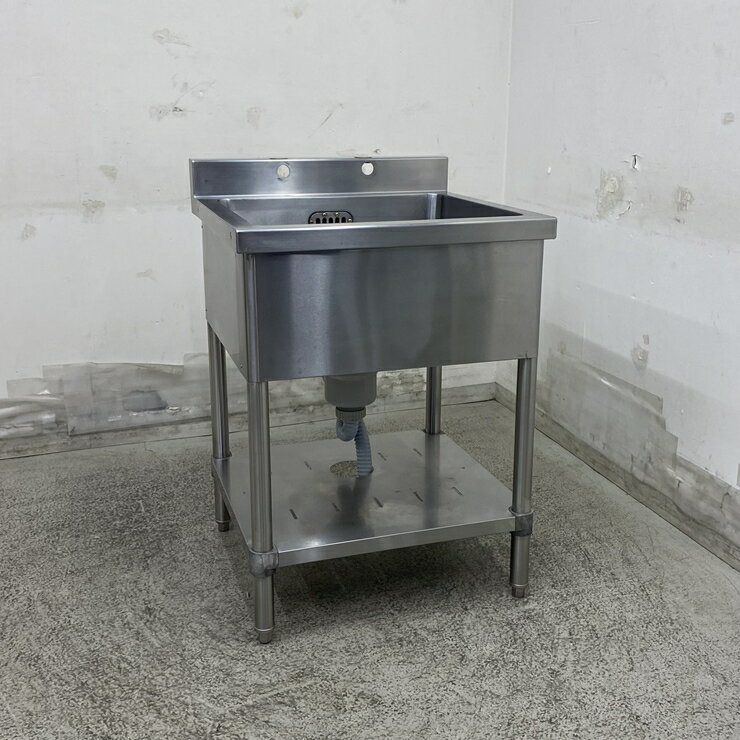 乐天商城 - 【中古】 A09611 1槽シンク ステンレス 流し台 W600 x D600 x H800(+80) mm　【業務用】【厨房用】【車上渡し又は営業所止め】