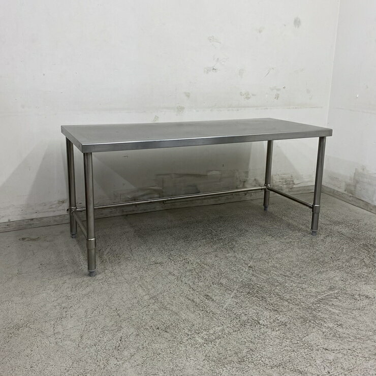 Rakuten - 【中古】 A09436 コンロ台 3方枠 ステンレス 低作業テーブル W1400 x D600 x H650 mm　【業務用】【厨房用】【車上渡し又は営業所止め】
