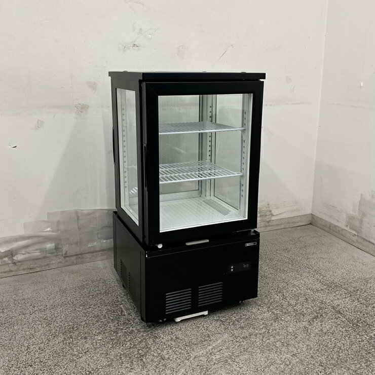 樂天商城 - 【中古】 A09467 4面ガラス冷蔵ショーケース 両面扉タイプ サンデン AG-63NWB 卓上型 100V 幅43.4cm　【業務用】【厨房用】【保証有】【家財おまかせ便】