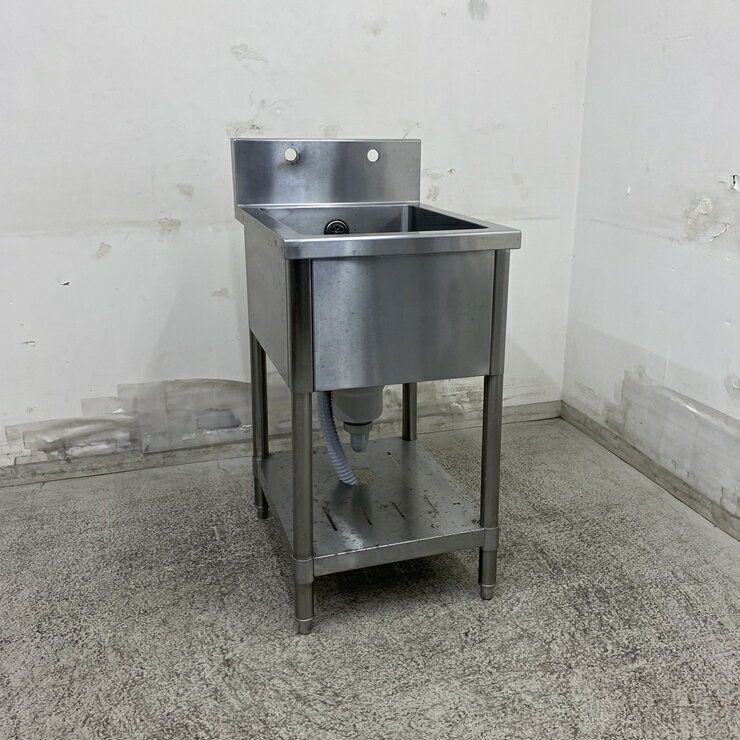 Rakuten - 【中古】 A09679 1槽シンク W450 x D600 x H800(+150) mm　【業務用】【厨房用】【家財おまかせ便】