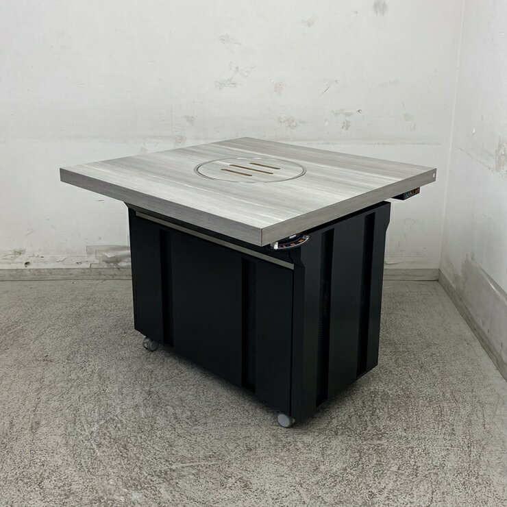 Rakuten - 【中古】 A09714 無煙ロースターテーブル 網・鍋兼用 シンポ(株) D81SAS5A-1［NPRD］ 都市ガス用 90cm角　【業務用】【店舗用】【保証有】【営業所止・リフト有直送可】K