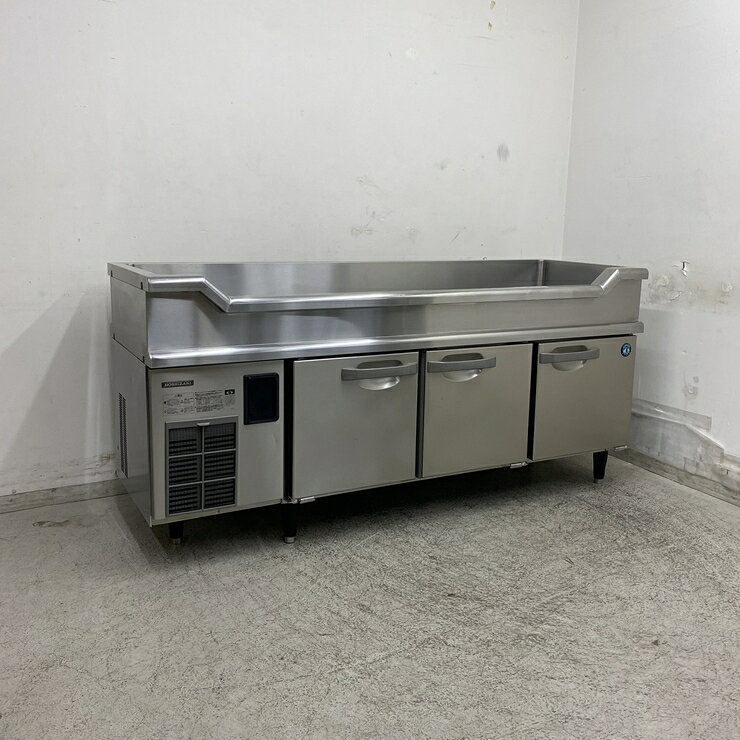 【中古】 A09799 舟形シンク付 冷蔵コールドテーブル ホシザキ RW-180SNCG-ML 100V　幅180cm　【業務用】【厨房用】【保証有】【家財おまかせ便】