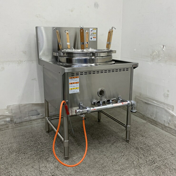 【中古美品】 A09818 ガスゆで麺器 タニコー TU-1N LPガス用 幅65cm 新品フリザル　【業務用】【厨房用】【保証有】【家財おまかせ便】