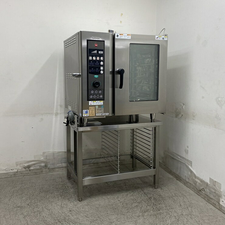商品詳細画像【中古】 A09905 ガス スチームコンベクションオーブン 架台付 タニコー TSCO-61GBCL 『涼厨』 都市ガス用 要100V電源　【業務用】【厨房用】【保証有】【営業所止・リフト有直送可】K◆商品詳細◆&nbsp;◆商品名:ガス スチームコンベクションオーブン 架台付&nbsp;◆メーカー：タニコー&nbsp;◆型式：TSCO-61GBCL&nbsp;◆電源：100V 　50/60Hz　消費電力：480/700W&nbsp;◆ガス種：都市ガス13A　消費量：25.6kW（　22,000kcal/h）&nbsp;◆サイズ：W750(+70) x D840(+50) x H820(+50) mm&nbsp;◆程度：【中古】&nbsp;◆重量： 133 kg+架台分&nbsp;◆備考：都市ガス用(13A)、　要100V電源、　『涼厨仕様』、　棚　7段・ピッチ70mm、　収納可能ホテルパン：1/1サイズ7枚(ホテルパンは付属しません)、　専用架台付き、　軟水器はおまけ(保証対象外・中の中古カートリッジは交換をお勧めします)、　キズあり★《注意！》都市ガス用、ガス種違いでの返品交換はできませんので、ご注文前に必ずご使用場所のガス種をご確認下さい。◆こちらの商品は大型重量物ですので、最寄りの営業所止めにての発送となります。ただし、お届け先が法人名か店舗名で、フォークリフトがある場合のみ直送可能ですので、お知らせください。また、配送先によっては弊社の自社便・パワーゲート付きトラックでの直送（軒先渡し、または搬入設置）もございますので、見積もりをご希望の際には、ご注文の前にお申し付けください。配達指定日がご注文から2週間以降のお客様は『ご注文前』にお問い合わせ下さい。弊社の商品をご検討されているお客様へトラブル防止の為、下記の【荷受けの注意事項】を必ずお読み下さい。&nbsp;◆付属品は画像に写っているものが全てです。&nbsp;◆保証：10日間保証保証内容に関しましては下記の「返品について＞こちら＞キャンセル・返品について」をご確認ください。&nbsp;◆受渡方法・発送ランク：「 si ランク 」受渡方法、配送料金は商品ページの最下部にてご確認願います。&nbsp;