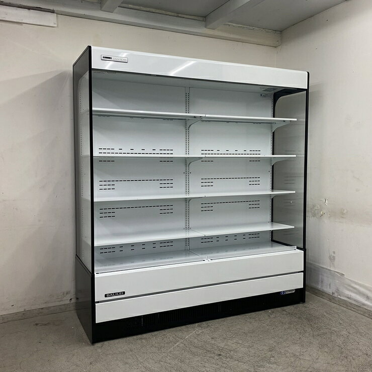 商品詳細画像【中古】 A10023 オープン冷蔵ショーケース フクシマガリレイ MEU-63GKTA5L 2025年製 3℃～20℃ 100V 幅175cm　【業務用】【店舗用】【保証有】【営業所止・リフト有直送可】K◆商品詳細◆&nbsp;◆商品名:オープン冷蔵ショーケース&nbsp;◆メーカー：フクシマガリレイ&nbsp;◆型式：MEU-63GKTA5L&nbsp;◆電源：3相200V 　50/60Hz　消費電力：1314/1314W&nbsp;◆ガス種：-&nbsp;◆サイズ：W1750 x D600 x H1910 mm&nbsp;◆年式：2025年製&nbsp;◆程度：【中古】&nbsp;◆重量： 300 kg&nbsp;◆備考：インバーター制御(省エネ)、　冷媒 R448A、　使用温度帯：3℃～20℃(日配～弁当)、　冷却内容積 748L、　棚板　8枚、　ナイトカバーあり、　4輪キャスター付き(固定用脚ボルトあり)、　キズあり◆こちらの商品は大型重量物ですので、最寄りの営業所止めにての発送となります。ただし、お届け先が法人名か店舗名で、フォークリフトがある場合のみ直送可能ですので、お知らせください。また、配送先によっては弊社の自社便・パワーゲート付きトラックでの直送（軒先渡し、または搬入設置）もございますので、見積もりをご希望の際には、ご注文の前にお申し付けください。配達指定日がご注文から2週間以降のお客様は『ご注文前』にお問い合わせ下さい。弊社の商品をご検討されているお客様へトラブル防止の為、下記の【荷受けの注意事項】を必ずお読み下さい。&nbsp;◆付属品は画像に写っているものが全てです。&nbsp;◆保証：1ヵ月間保証保証内容に関しましては下記の「返品について＞こちら＞キャンセル・返品について」をご確認ください。&nbsp;◆受渡方法・発送ランク：「 sm ランク 」受渡方法、配送料金は商品ページの最下部にてご確認願います。&nbsp;