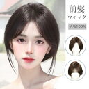 前髪ウィッグ 人毛100% 総手植え 部分ウィッグ レディース リアル サイドの前髪 斜め分け ぱっつん ふんわり 小顔効果 小顔 空気感 自然感 超薄型 耐熱 簡単 使いやすい 人気 日常 ふんわり 可愛い