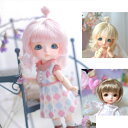 ウィッグのみ 5-6インチ 6-7インチ 1/6 1/8 BJDウィッグ 前髪 おだんご ボブ BJD 人形用ウィッグ 髪 耐熱 ドールアクセサリー用 (ウィッグのみ)