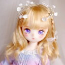 ドールウィッグ 1/4 1/3ドール用 人形用 球体関節人形用ウィッグ カール イエロー 耐熱 180℃ アクセサリー