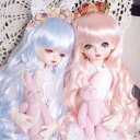 ドールウィッグドール用 人形用 球体関節人形用ウィッグ カール 二つ色 耐熱 180℃ アクセサリー