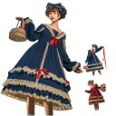 ロリータ ドレス オリジナル 2色 スイート 可愛い ドット プリント プリンセス ワンピース レース リボン フリル ハイウエスト ベルト 高品質 日本製 春 夏 秋 冬 パーティー デート 日常 特別な場面に エレガントで 甘い フェミニン ユニーク デザイン