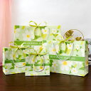 ラッピング 手提げ 紙袋 袋 ギフトバッグ プレゼント 花柄 リボン付き 可愛い おしゃれ gift クリスマス 誕生日 母の日 バレンタイン 引き出物袋 4サ...