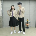 男女高生学生服 高校生 2点セット トップス パンツ コスチューム イギリス風 通勤 通学 入学式 卒業式 学園祭 発表会 卒園式