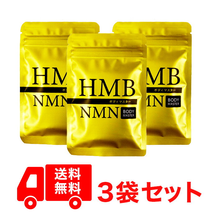 3袋セット ボディマスター BODYMASTER HMB NMN 国内生産 送料無料 サプリメント ヒロミ 30粒
