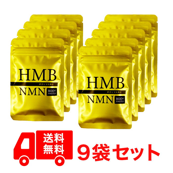 9袋セット ボディマスター BODYMASTER HMB NMN 国内生産 送料無料 サプリメント ヒロミ 30粒