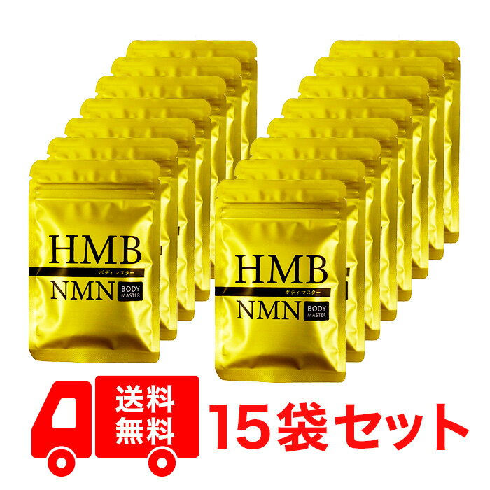 15袋セット ボディマスター BODYMASTER HMB NMN 国内生産 送料無料 サプリメント ヒロミ 30粒
