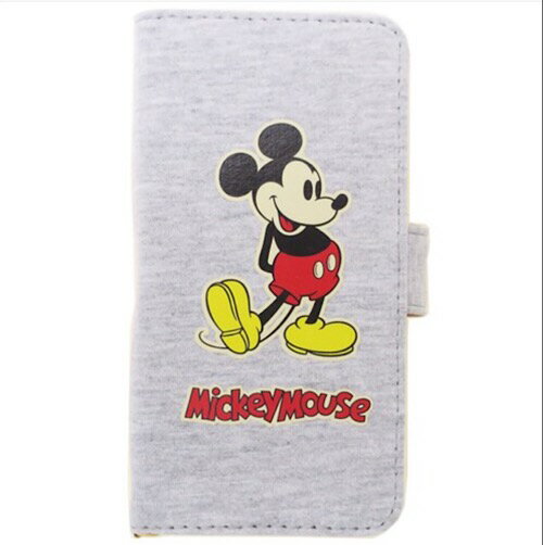 ミッキーマウス アイフォンX 手帳型 フリップカバー/スウェット【送料税込】【定形外郵便】