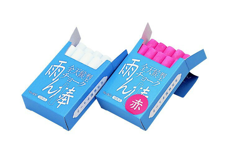 馬印 雨ん棒 全天候型チョーク [C801] (白：10本入)【測量用品】【土木用品】【建築用品】【測量用】