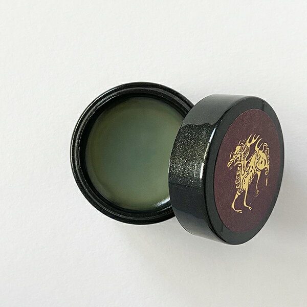 練り香水 伽羅の香り 香彩堂 ／ パフューム Japanese Solid Perfume アボカドオイル ミツロウ お肌にやさしい 和コスメ 和の香り 和装 和服 麒麟 プレゼント プチギフト 日本製 メール便対応 3