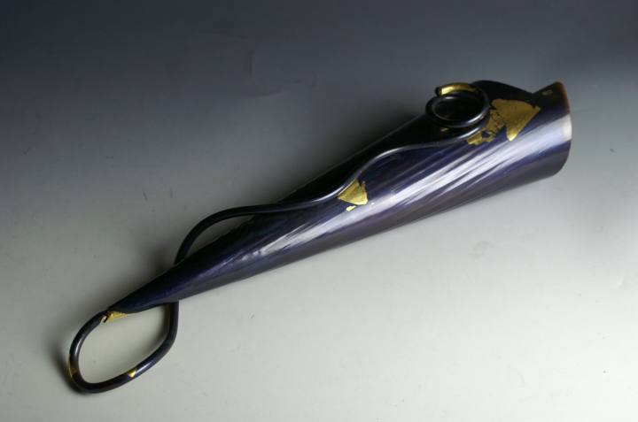 花器◆ 銅 手づくり 垂形 金付 掛 花入 特大 [3]