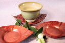 手作り銅器 茶托 紅木の葉 茶器