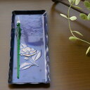 手作銅器 ペン皿 紫金色 椿 小【引出物記念品】