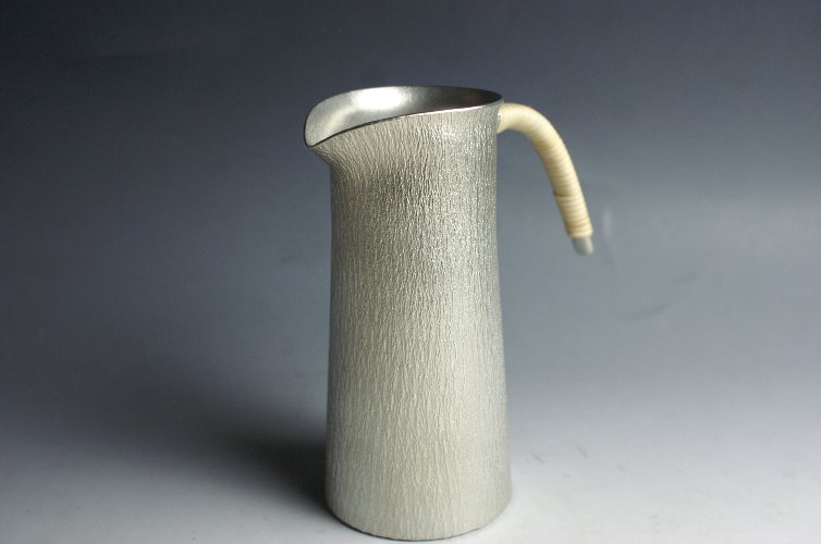 ちろり 錫器(鋳造）　酒器錫ちろり(千呂利）鋳肌鎚目 かたらい300ml【日本酒】