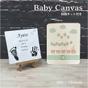 【採取キット付き】Baby Canvas 手形足形キャンバスプリント 手形アート 足形アート キャンパス 赤ちゃん かわいい おしゃれ 手形 足型 赤ちゃん インク キット スタンプ ベビー メモリアル 出産祝い 内祝い 出産 両親 1歳 誕生日 100日祝い ハーフバースデー 手足型