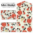 豊富なデザインから選べる オリジナル デザイン ミニ財布 Mini Wallet バラとリボンメンズ レディース 薄い財布 小さいサイフ ミニウォレット カードケース コインケース プレゼント ギフト(4)