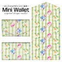 豊富なデザインから選べる オリジナル デザイン ミニ財布 Mini Wallet バラとグリーンチェックメンズ レディース 薄い財布 小さいサイフ ミニウォレット カードケース コインケース プレゼント ギフト(4)