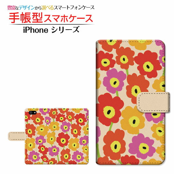 iPhone 14iPhone 14 PlusiPhone 14 ProiPhone 14 Pro MaxiPhone SE (第3世代)iPhone 13/13 mini/13 Pro/13 Pro Maxその他iPhone対応手帳型 スマホカバー/ケース カメラ穴対応北欧風花柄type1マルチ