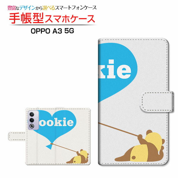 OPPO A3 5Gオッポ エースリー ファイブジー楽天モバイル Y!mobile iijmio手帳型 カメラ穴対応 スマホカバー クリアケース付 ブック型ラブパンダ