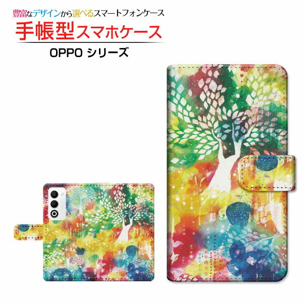 OPPO A5 5G [OPG06 A502OP CPH2735]オッポ エーファイブ ファイブジーau 楽天モバイル UQ mobile Y!mobile手帳型 カメラ穴対応 スマホカバー クリアケース付 ブック型極彩浄土