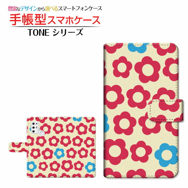 Rakuten - TONE e21トーン イートゥエンティワンTONEモバイル手帳型 カメラ穴対応 スマホカバー ダイアリー型 ブック型フラワー(type005)