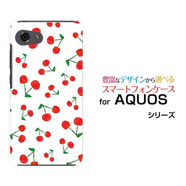 AQUOS R7 R6 R5G  R3 R2R2compact Rcompactアクオスハードケース/TPUソフトケースさくらんぼスマホ/ケース/カバー/クリア